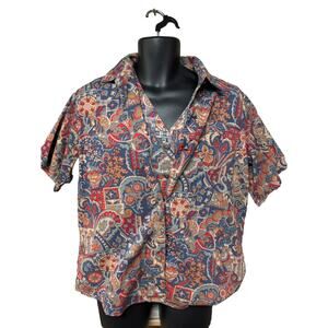 Gotcha Covered Western Shirt & Vest Mens Size Large Short Sleeve Button Down